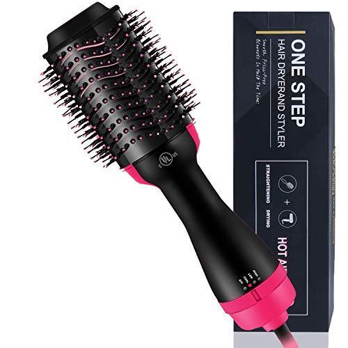 blow dry brush, pink hot brush, slayed beauty, one step blow out brush