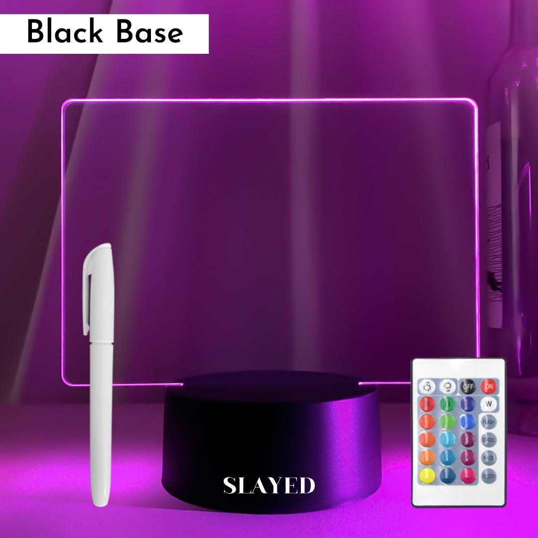led note pad, led note board, night light, glowpad, home, lifestyle, slayed beauty
