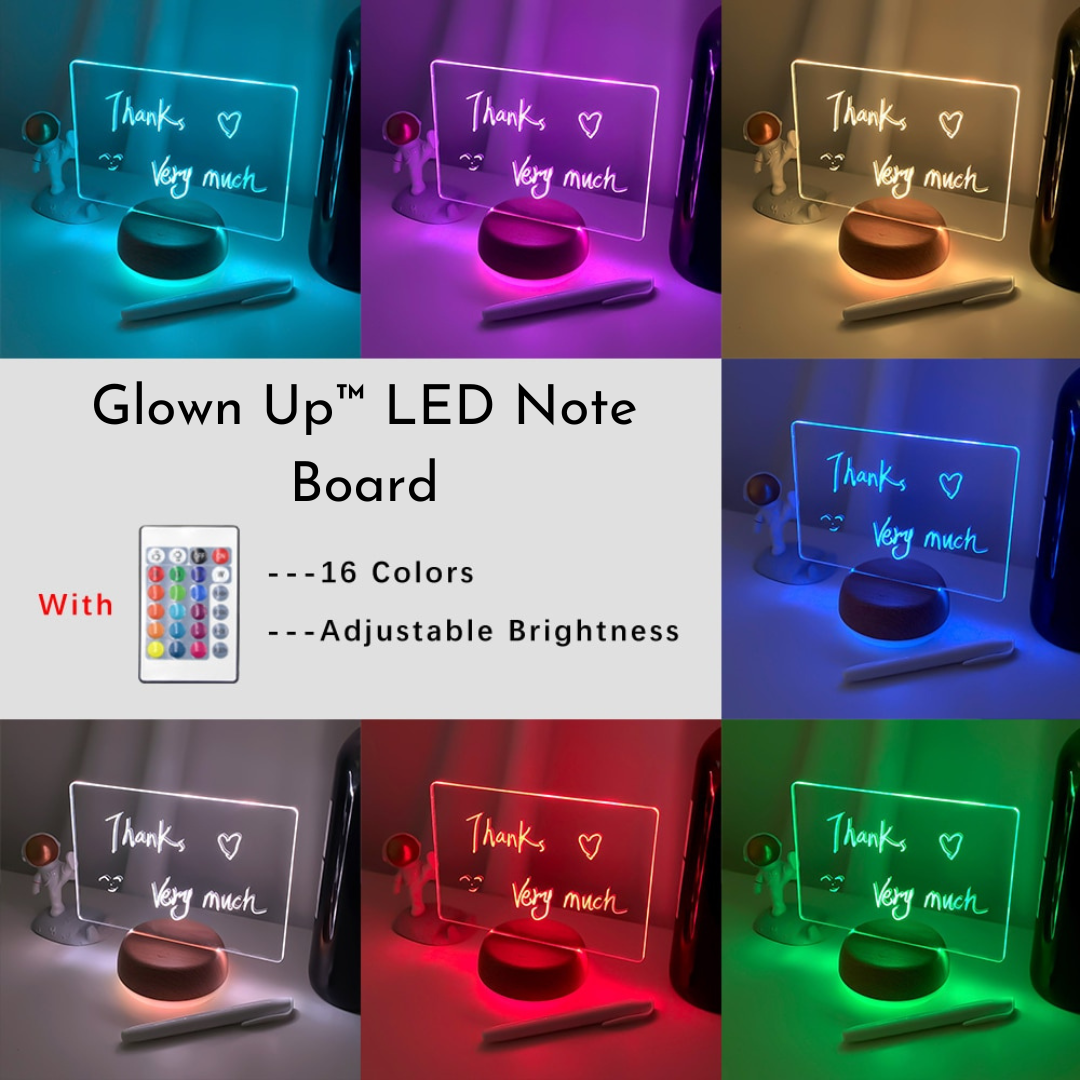 Glown Up™️ LED Note Board – Slayed Beauty