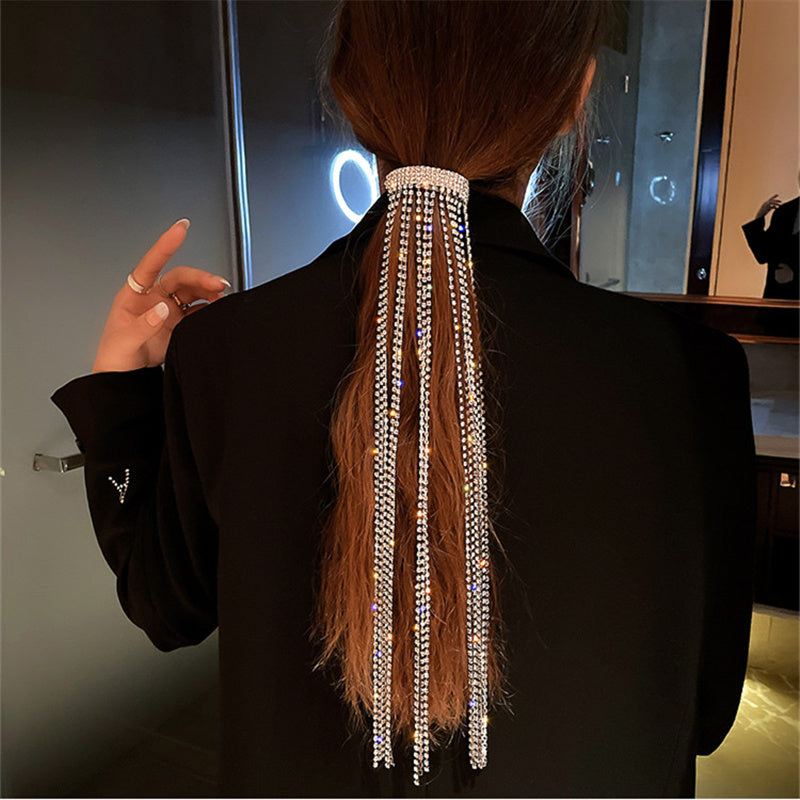 Crystal Rhinestone Hair Tassel