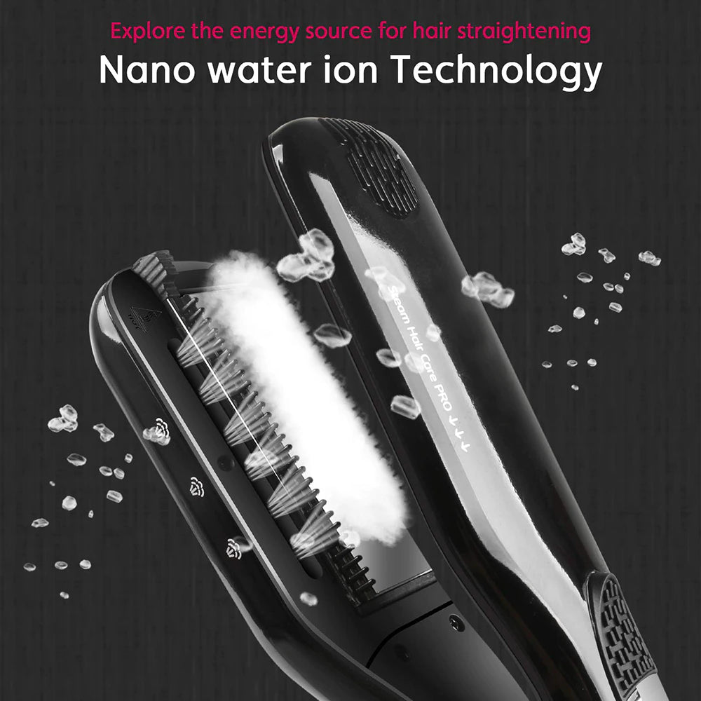 steam straightener, steampod, slayed beauty, steam hair straightener