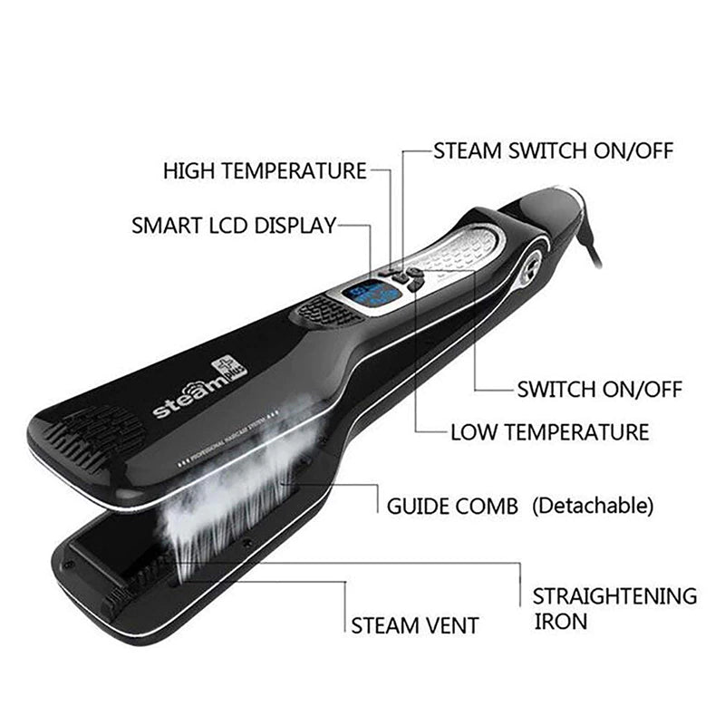 steam straightener, steampod, slayed beauty, steam hair straightener