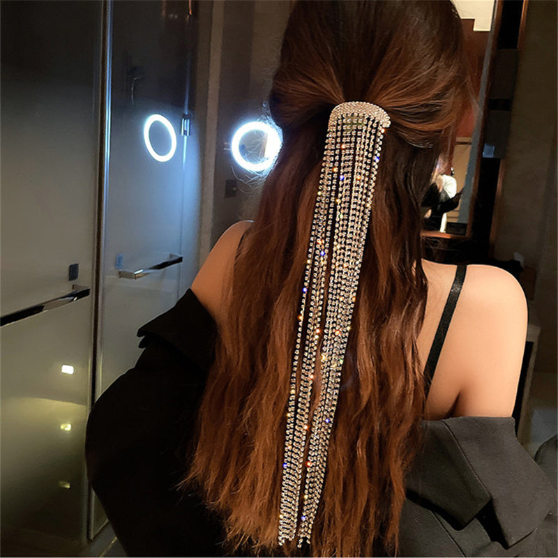 Crystal Rhinestone Hair Tassel