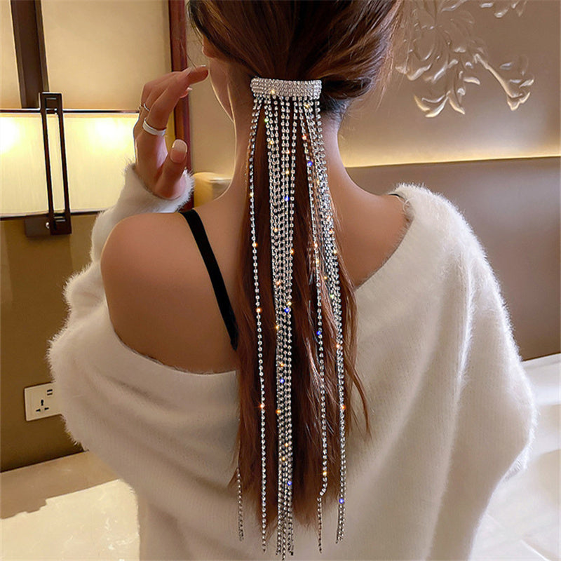 Crystal Rhinestone Hair Tassel