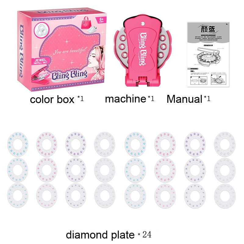 Hair Bedazzler Kit with Rhinestones - Quick