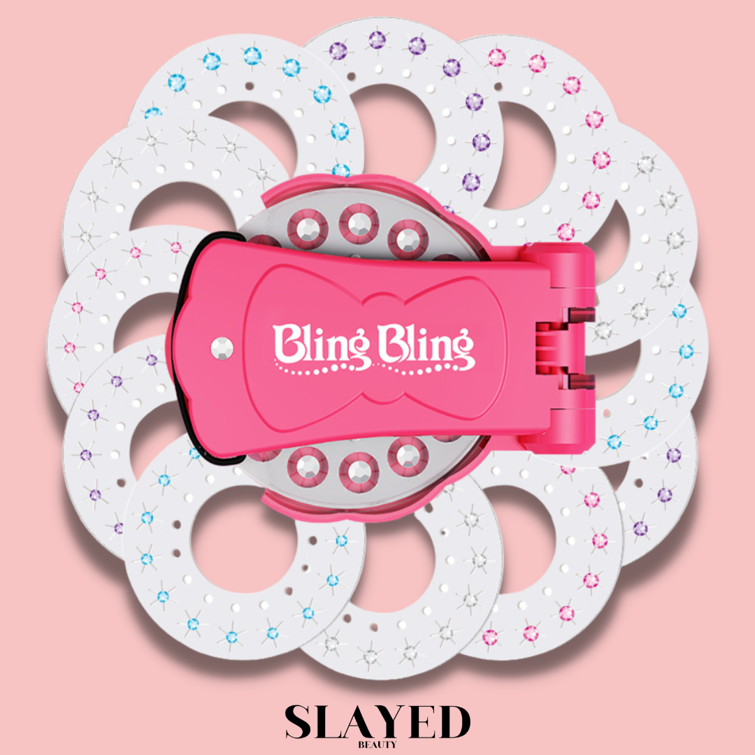 360/180 Bling Bling Gem Stamper for Hair Gems Blinger Toys for