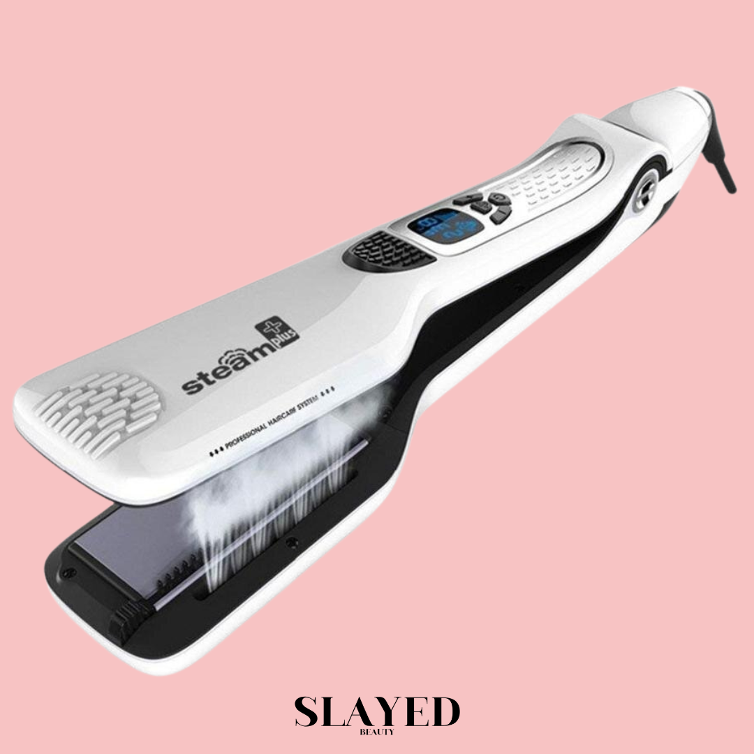 steam straightener, steampod, slayed beauty, steam hair straightener