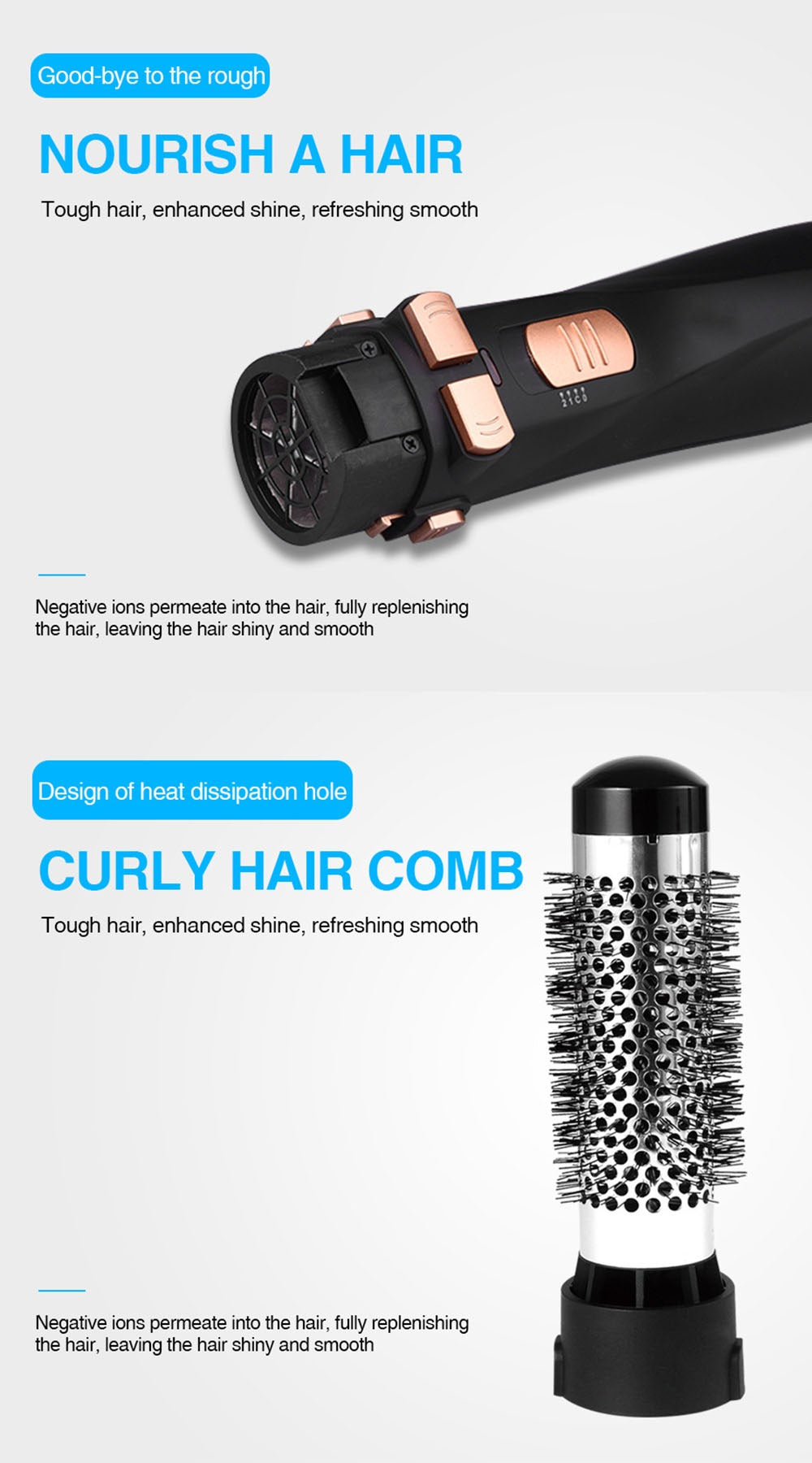 Automatic Rotating Hot Air Brush