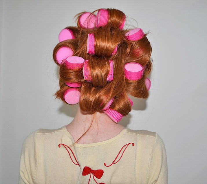 rollers, hair rollers, curly hair, velcro rollers, sleep in rollers